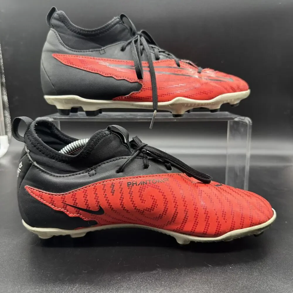 Nike Phantom GX FG Bright Crimson Black Size 5Y Womens 6.5